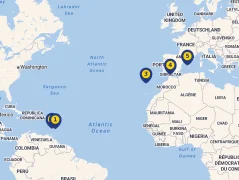 Mapa plavby