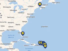 Mapa plavby