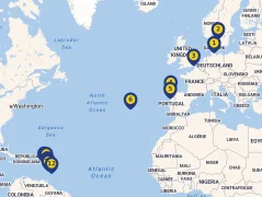 Mapa plavby