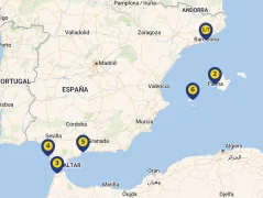 Mapa plavby