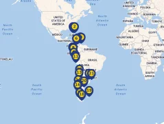 Mapa plavby