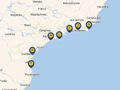 Mapa plavby